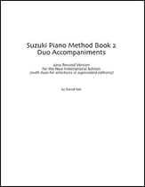 Second Piano Accompaniments for the Suzuki Piano Method Volume 2 piano sheet music cover